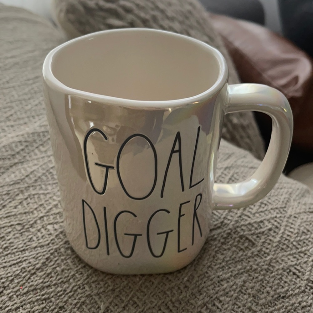 Rae Dunn iridescent mug Goal Digger